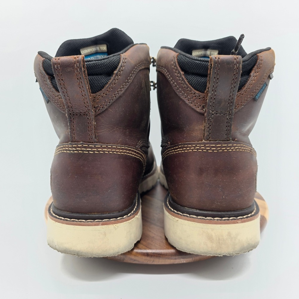 Ariat Rebar Wedge Composite Toe Waterproof Work Boots Mens 9.5 EE Brown 10046876 - Picture 5 of 12